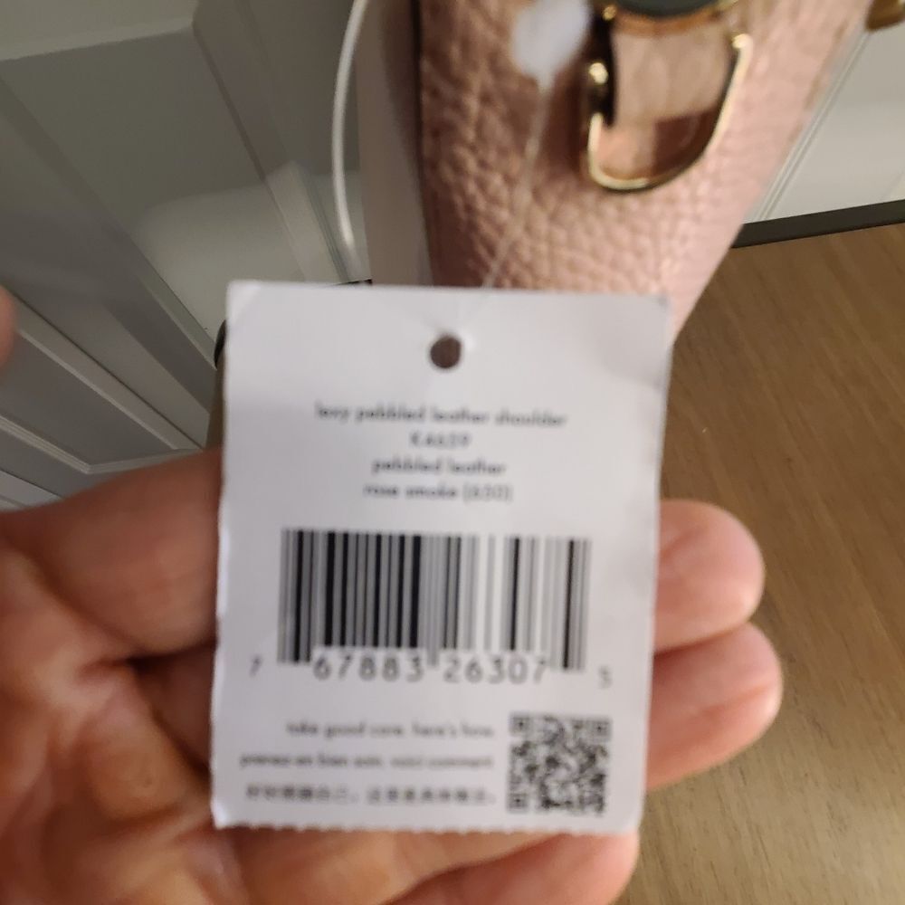 Kate Spade Lexy Shoulder Bag Rose Smoke Light Pink Leather Large Hobo K4659 NWT - Picture 6 of 9